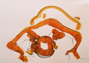 site dekoninckferey l'accroche encre et crayon 60 x 80 cm