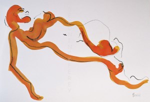 site dekoninckferey le raccourci de la jambe encre 60 x 80 cm