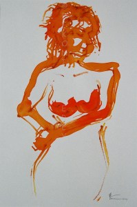 site dekoninckferey nu en mouvement encre et crayon 40 x 30 cm